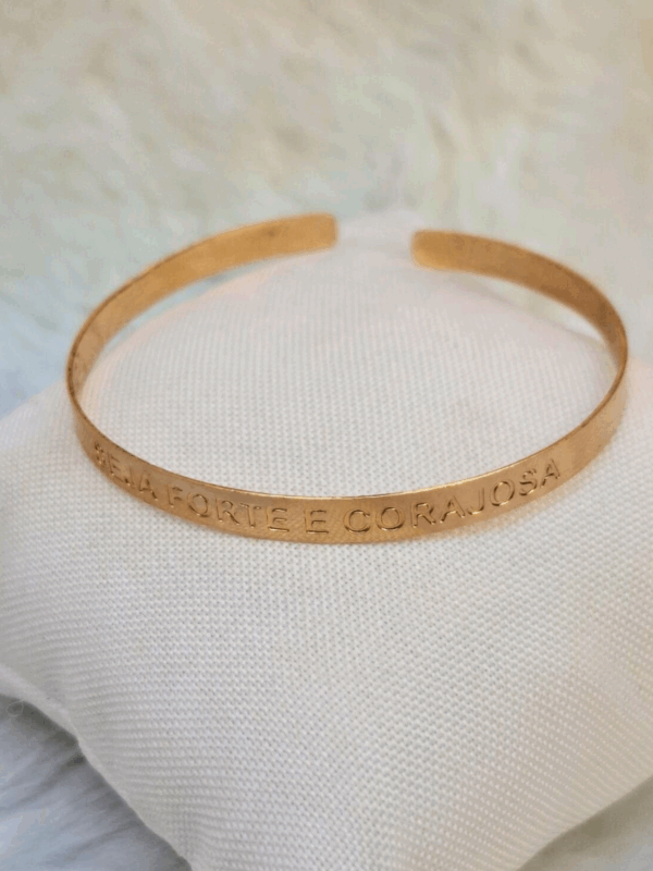 Bracelete Seja Forte e Corajosa - Imagem 2